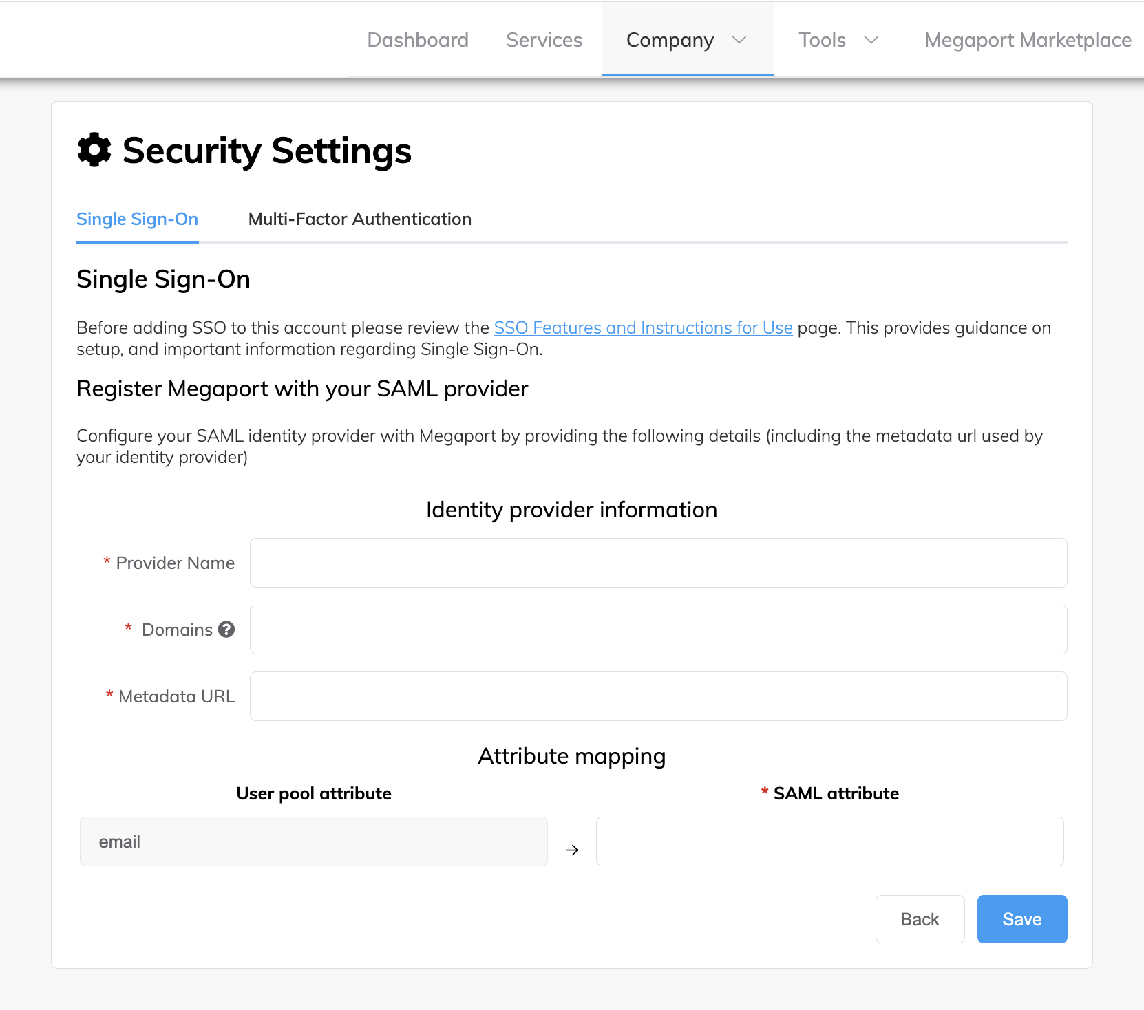 Configurar Provedor de Identidade SAML 2.0 (Página IdP)