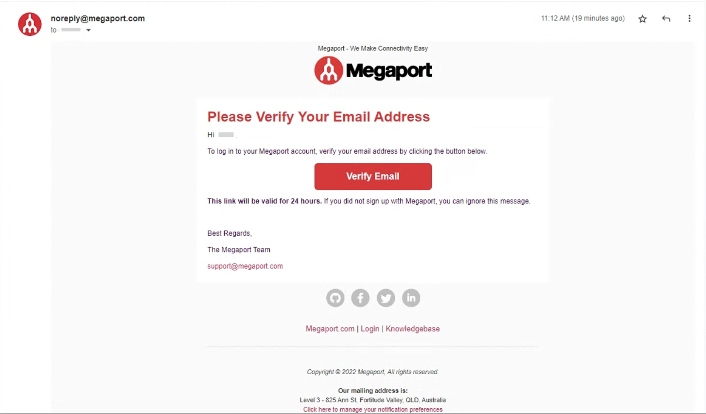 Verificar Endereço de E-mail