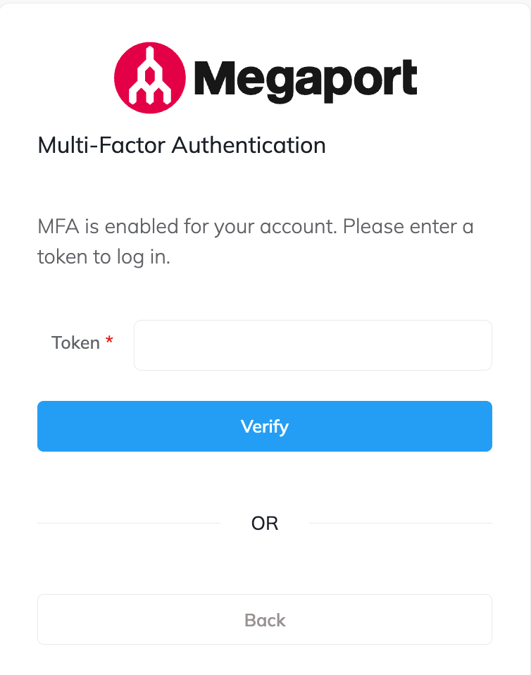 Log in with MFA verification