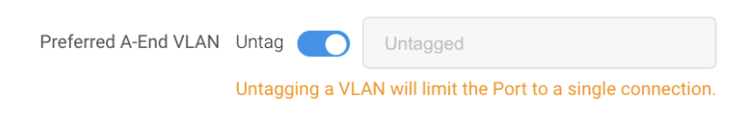 取消 VLAN 标签