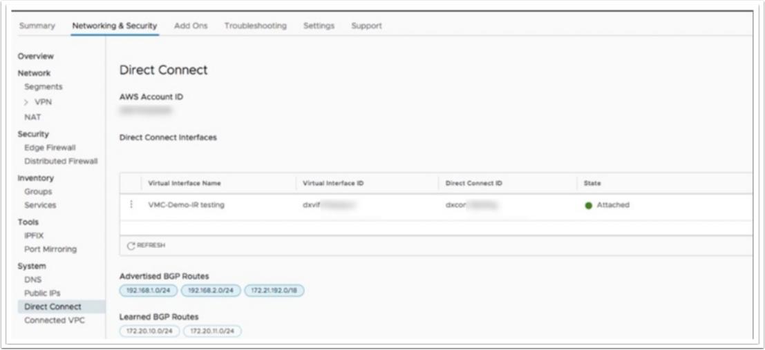 VMware Cloud on AWS BGP 路由