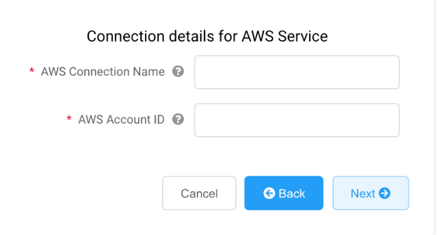 AWS 連線詳細資訊