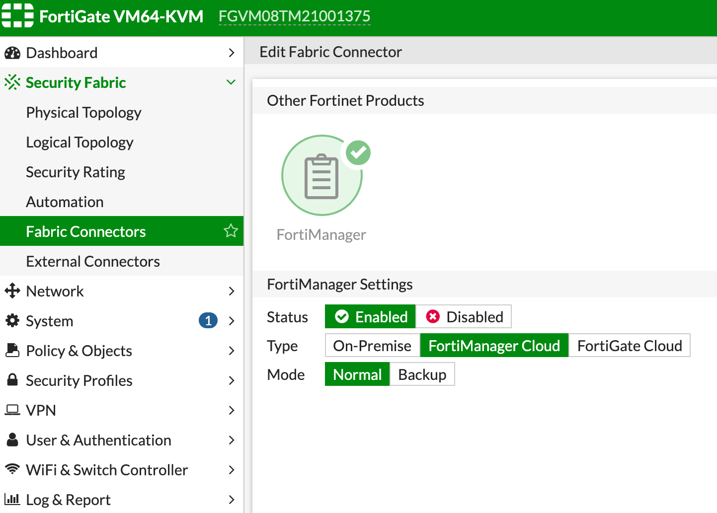 將 FortiGate 新增至 FortiManager