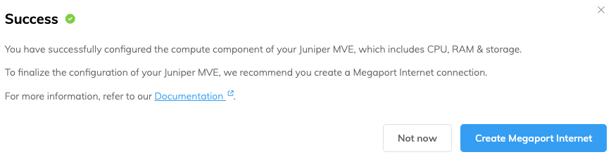 建立 Megaport Internet 連線